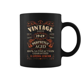 Vintage Made In 1949 70Th Birthday Living Legend Coffee Mug | Mazezy