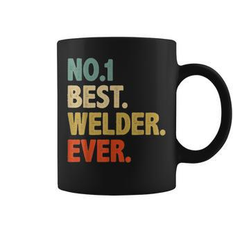 Vintage Mens Best Welder Dad Ever Fathers Day Funny Gifts Coffee Mug - Seseable