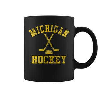 Vintage Michigan Hockey Coffee Mug - Seseable