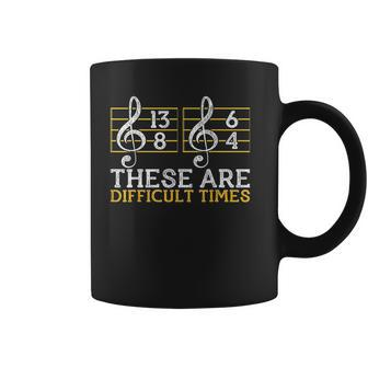 Vintage Music Musician These Are Difficult Times Gift Coffee Mug - Thegiftio UK