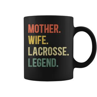 Vintage Mutter Frau Lacrosse Legende Retro Lacrosse Mädchen Tassen - Seseable