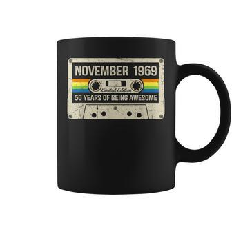 Vintage November 1969 50Th Birthday Gift Retro Cassette Tape Coffee Mug | Mazezy