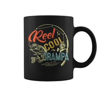 Vintage Reel Cool Grampa Fathers Day Fishing Fisher Coffee Mug - Thegiftio UK