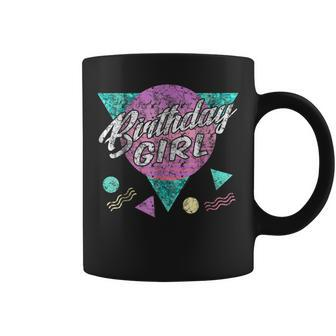 Vintage Retro 80S Birthday Girl Shirt 1980S Womens 90S Party Coffee Mug | Mazezy UK