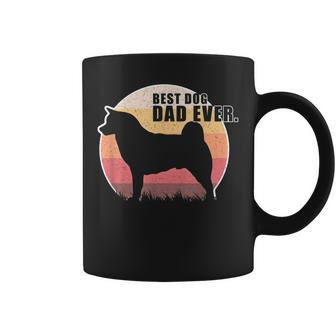 Vintage Retro Best Dog Dad Ever Shiba Inu T Coffee Mug | Mazezy