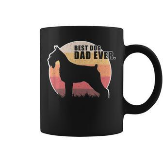Vintage Retro Best Dog Dad Ever Standard Schnauzer T Coffee Mug | Mazezy