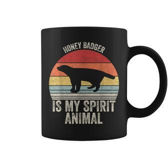 Vintage Retro Honey Badger Is My Spirit Animal Coffee Mug | Mazezy