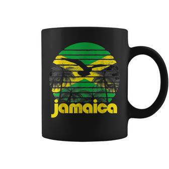 Vintage Retro Jamaica Flag Jamaican 70S 80S Men Women Coffee Mug - Seseable
