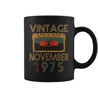 Vintage Retro Mixtape 44Th Birthday Gift November 1975 Coffee Mug | Mazezy