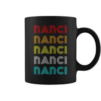 Vintage Retro Nanci Repeat Font 60S 70S Classic Novelty Coffee Mug | Mazezy