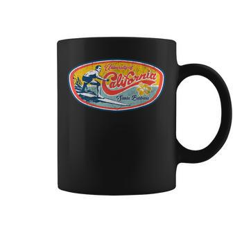 Vintage Retro Surf Style Ucsb   Coffee Mug