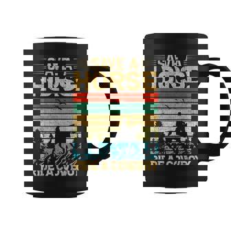 Vintage Save A Horse Ride The Cowboy Funny Rodeo Coffee Mug | Mazezy