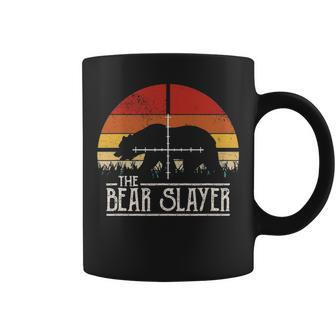 Vintage Sunset Retro Style Bear Hunting Bear Slayer Coffee Mug - Seseable