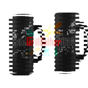 Vintage The Grill Father Chef Bbq Grill Lover Fathers Day Coffee Mug - Thegiftio UK