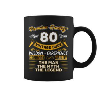 Vintage The Man Myth Legend 80 Yrs 80Th Birthday Coffee Mug | Mazezy