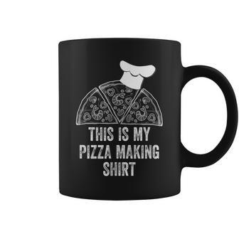 Vintage This Is My Pizza Making Funny Pizza Chef Gifts Coffee Mug - Seseable