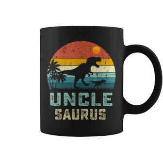 Vintage Unclesaurus Fathers Day T Rex Uncle Saurus Men Dad Coffee Mug