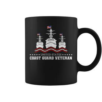 Vintage US Coast Guard Veteran America Warship Coffee Mug - Seseable