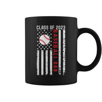 Vintage Us Flag Class Of 2023 Graduating Senior Baseball Dad Coffee Mug | Mazezy