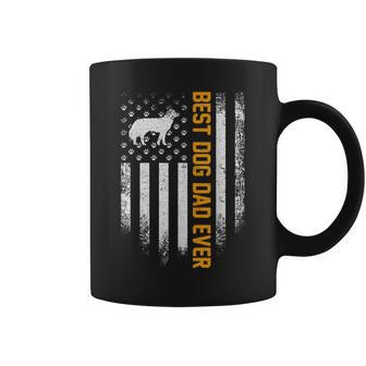 Vintage Usa Best Siberian Husky Dog Dad Ever American Flag Coffee Mug | Mazezy