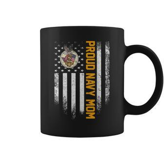 Vintage Usa Proud Us Navy Mom American Flag Patriotic Gift Coffee Mug | Mazezy DE