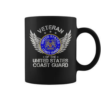 Vintage Veteran Of The United States Coast Guard Us Military Coffee Mug - Seseable