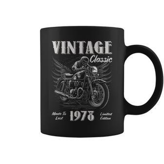 Vintage Vintage 1978 Birthday Classic Retro Motorcycle Coffee Mug | Mazezy