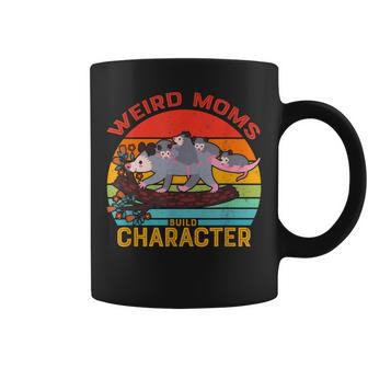Vintage Weird Moms Build Character Opossum Mom Mothers Day Coffee Mug - Seseable