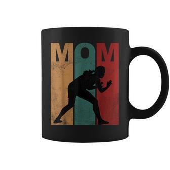Vintage Wrestling Mom Silhouette Mommy Mothers Day Coffee Mug - Thegiftio UK