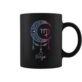 Virgo Boho Moon Virgo Zodiac Sign Coffee Mug | Mazezy