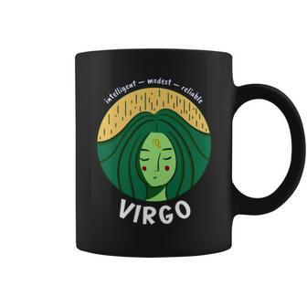 Virgo Zodiac Girl Coffee Mug | Mazezy