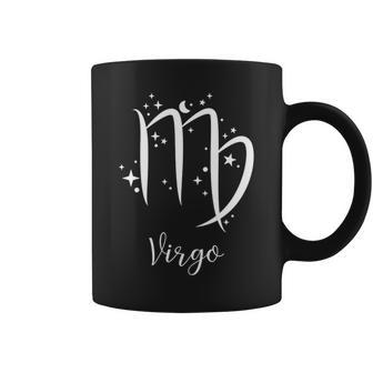 Virgo Zodiac Sign With Stars And Moon Coffee Mug | Mazezy