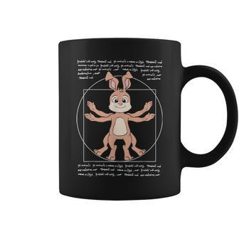 Vitruvian Man Easter Bunny Leonardo Da Vinci Rabbit Coffee Mug - Seseable