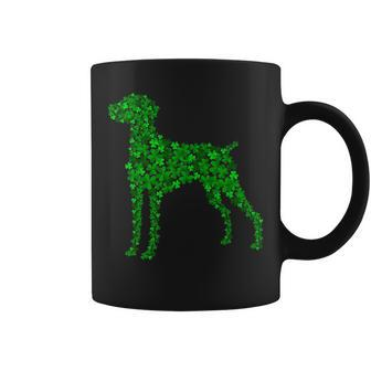 Vizsla Dog Shamrock Leaf St Patrick Day Coffee Mug - Seseable