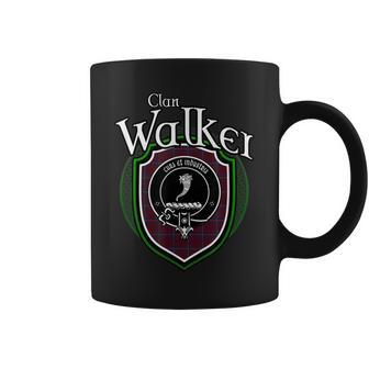 Walker Clan Crest | Scottish Clan Walker Family Badge Coffee Mug - Seseable