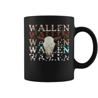 Wallen Western Cow Skull Merch Cute Outfit Coffee Mug - Seseable