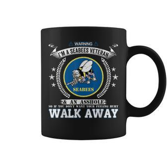 Warning Im A Navy Seabee Veteran Cool Gift For Men Women Coffee Mug | Mazezy