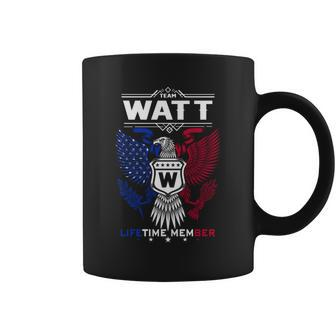 Watt Name - Watt Eagle Lifetime Member Gif Coffee Mug - Seseable