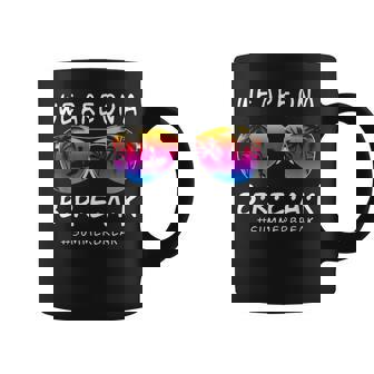 We Are On A Break Hello Summer Rainbow Sunglasses Teacher Coffee Mug - Thegiftio UK