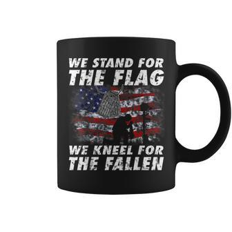 We Stand For The Flag We Kneel The Fallen T Coffee Mug | Mazezy