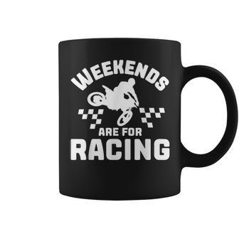 Weekends Are For Racing Funny Graphic For Women And Men Coffee Mug | Mazezy