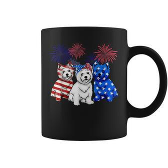 West Highland White Terrier Us Flag 4Th July Dog Mom Dog Dad Coffee Mug | Mazezy
