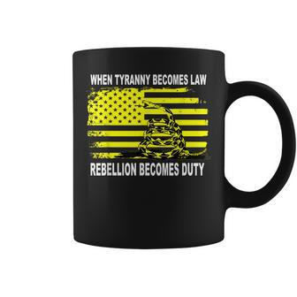 When-Tyranny-Becomes-Law-Rebellion-Becomes-Duty-Snake Coffee Mug - Seseable