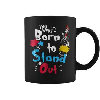 Why Fit In Autism Awareness Doctor Teacher Hat Cat Book V2 Coffee Mug | Mazezy