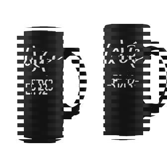 Wife Est 2023 Just Married Honeymoon Wedding Couples Fiancee Coffee Mug | Mazezy