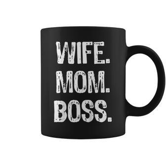 Wife Mom Boss Lady Mothers Day Coffee Mug | Mazezy