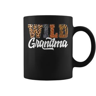 Wild Grandma Zoo Born Wild Birthday Safari Jungle Coffee Mug | Mazezy