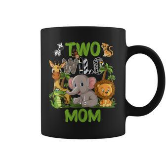 Wild Two Mom Zoo Birthday Safari Jungle Animals Coffee Mug | Mazezy