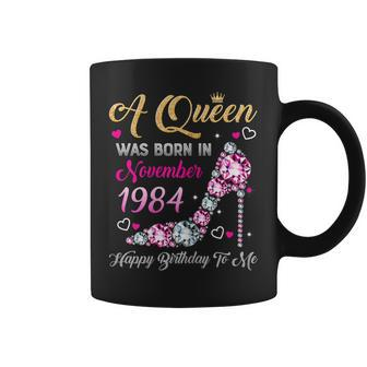 Womens 35 Birthday Queen November 1984 Happy Birthday To Me Coffee Mug | Mazezy