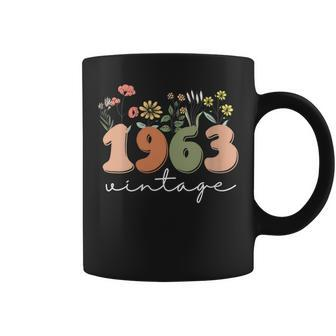 Womens 60 Years Old Vintage 1963 60Th Birthday Wildflower Women Coffee Mug | Mazezy
